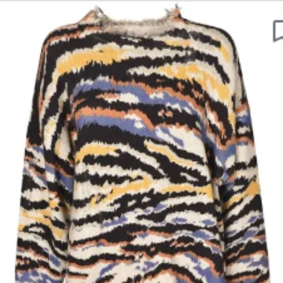 R13 Multi Zebra Sweater